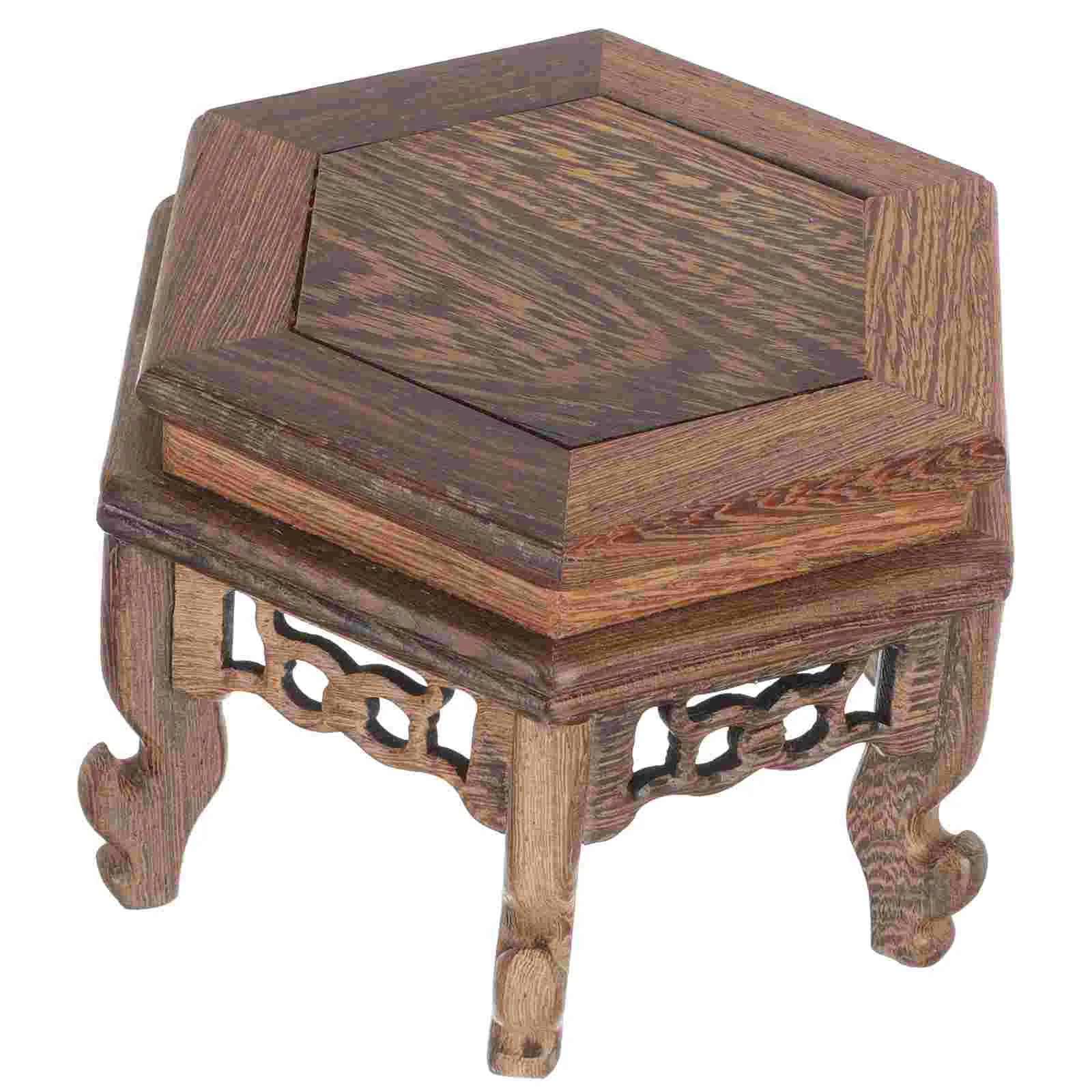 Chicken Wing Wood Hexagonal Table Wooden Vase Stand Home Potted Riser Holder Flower Base Teapot Tabletop
Chicken Wing Wood Hexagonal Table Wooden Vase Stand Home Potted Riser Holder Flower Base Teapot Tabletop