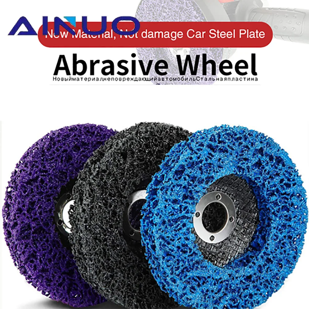 100/115/125mm Poly Strip Disc Grinding Wheel Abrasive Derusting Wheel Paint Rust Removal Tool for Angle Grinder Car
100/115/125mm Poly Strip Disc Grinding Wheel Abrasive Derusting Wheel Paint Rust Removal Tool for Angle Grinder Car