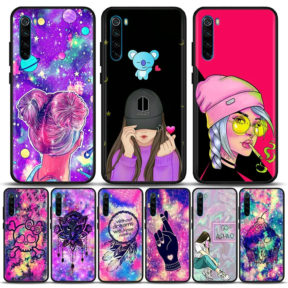 

Brightly Colored Overlay Phone Casefor Redmi K40 K40S K50 6 6A 7 7A 8 8A 9 9A 9C 9T 10 10C Pro Plus Gaming Silicone Case