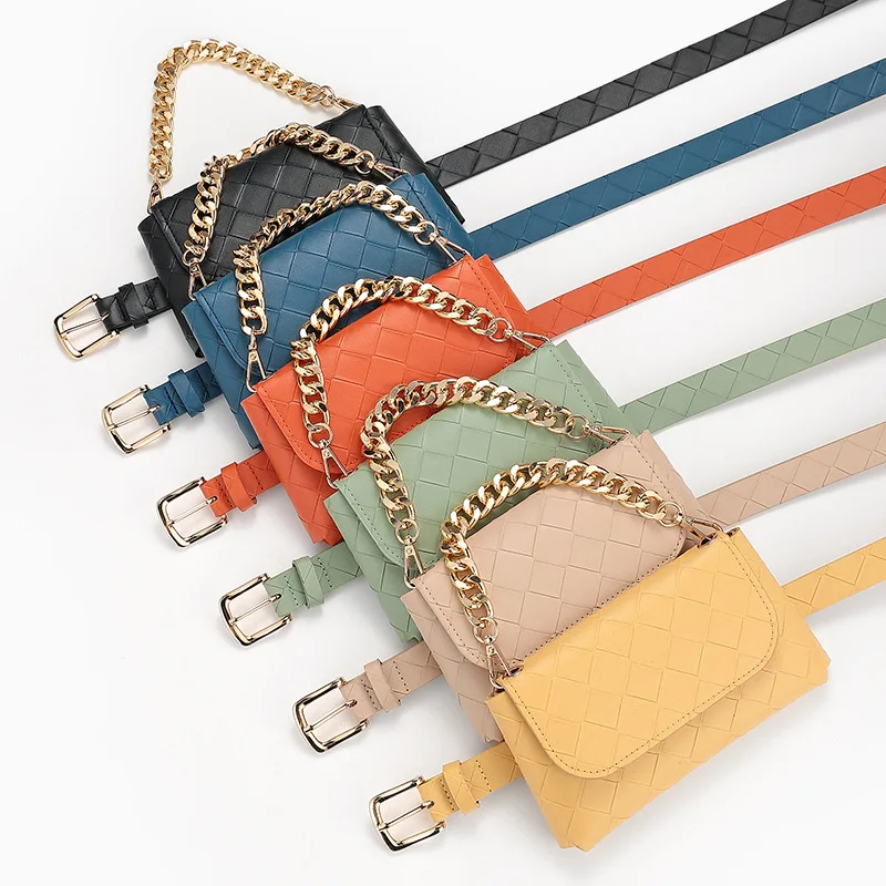New Plaid Pattern Casual Decorative Chain Waist Bag Belt Ladies Candy Color Retro Pin Buckle Belt Female Trend
New Plaid Pattern Casual Decorative Chain Waist Bag Belt Ladies Candy Color Retro Pin Buckle Belt Female Trend