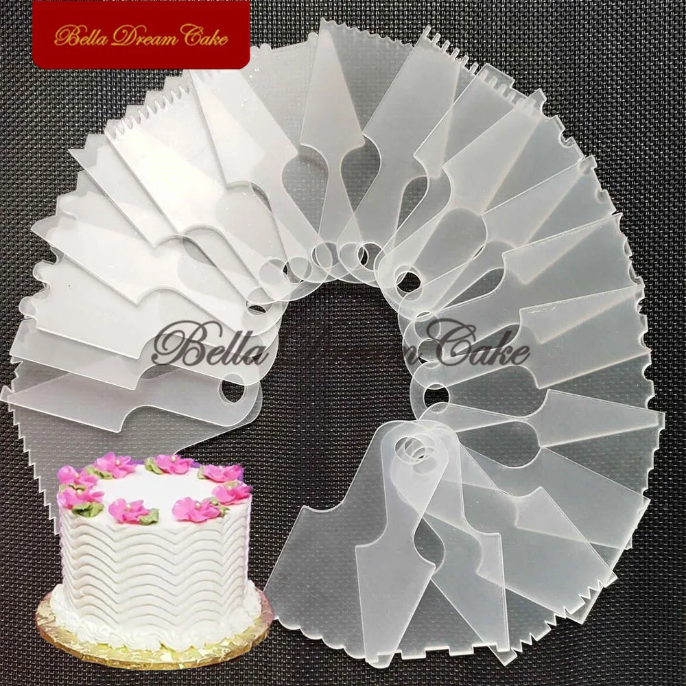 20 Style Small Acrylic Cake Comb DIY Buttercream Smoothing Spatula Wedding Cake Scraper Cake Decorating Tools Baking Accessories
20 Style Small Acrylic Cake Comb DIY Buttercream Smoothing Spatula Wedding Cake Scraper Cake Decorating Tools Baking Accessories