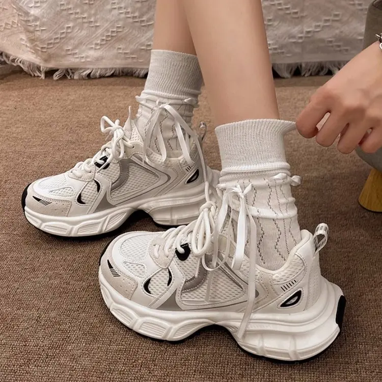 Dad Shoes Women's Spring and Autumn New Design Sense Fried Street Net Through Fashion Comfortable Gas Sports Shoes Casual Shoes
Dad Shoes Women's Spring and Autumn New Design Sense Fried Street Net Through Fashion Comfortable Gas Sports Shoes Casual Shoes