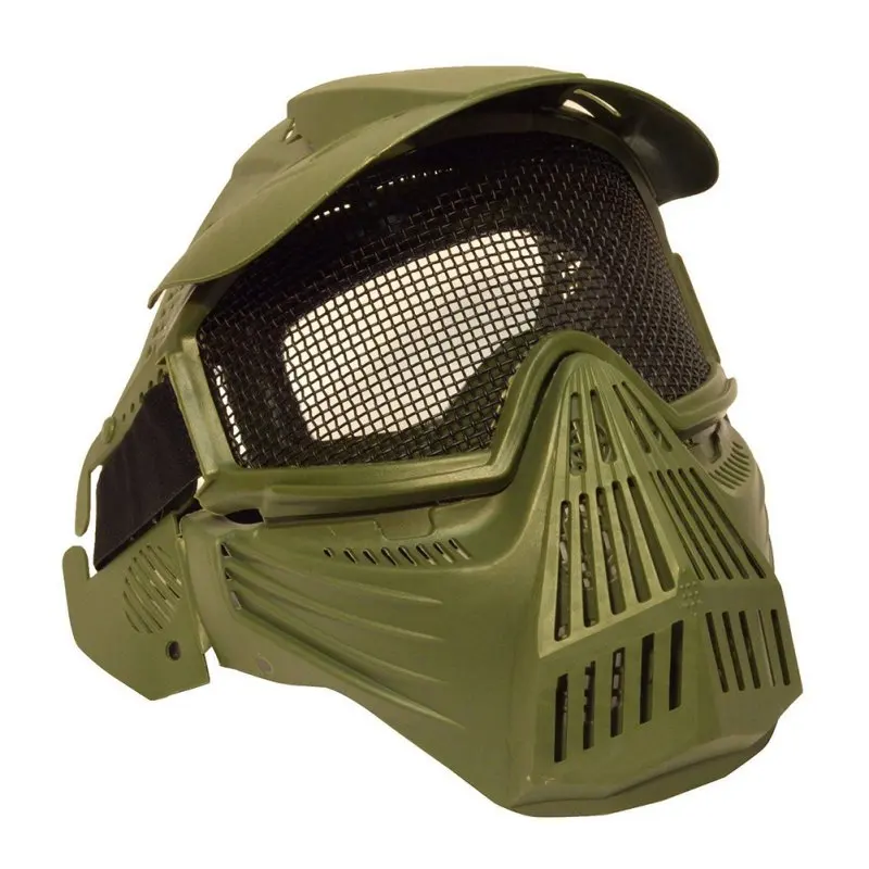 

Tactical Full Face Mask Eyes Protective Tactics Masks with Lens Hunting Airsoft Paintball CS Game Mask