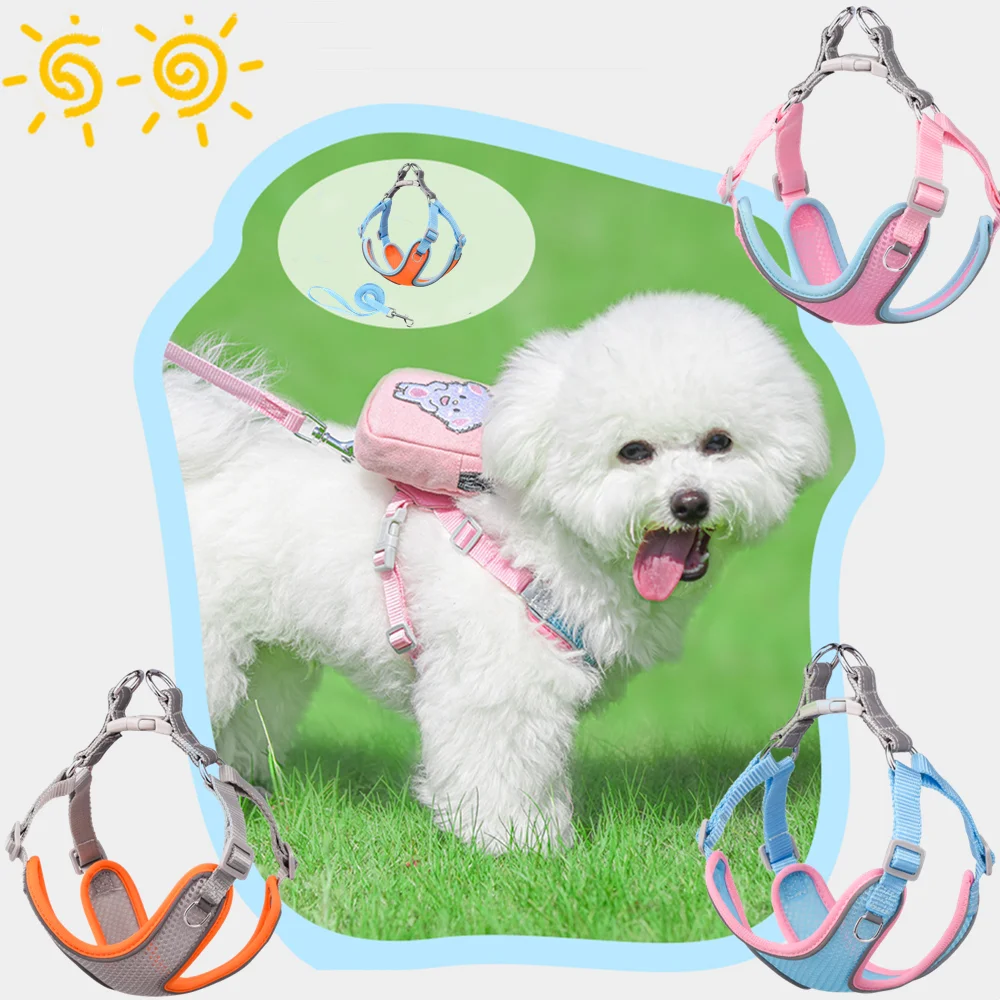 Prevent Breaking Free Dog Harness Leash Set Reflective Personalized Pet Harness Vest Outdoor Walking Leash Vest For Small Dogs
Prevent Breaking Free Dog Harness Leash Set Reflective Personalized Pet Harness Vest Outdoor Walking Leash Vest For Small Dogs