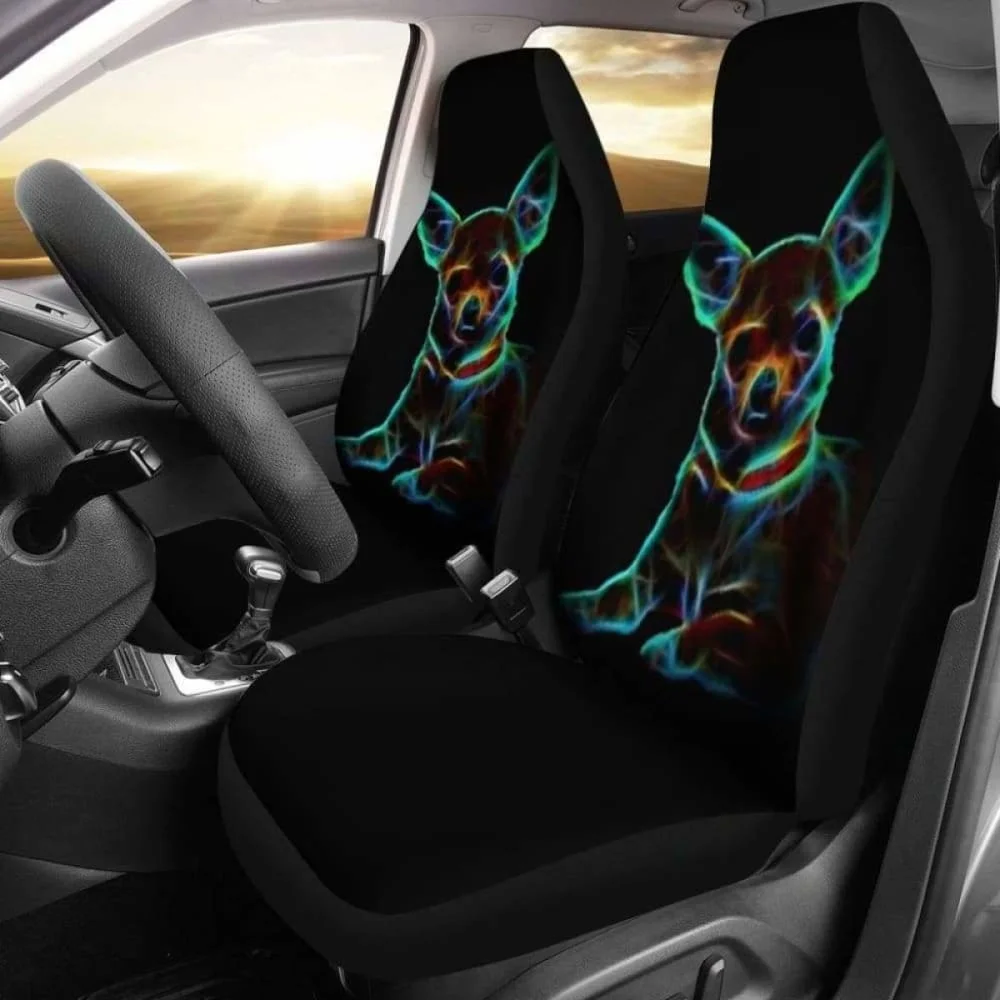 

Чехол для автомобильного сиденья Чихуахуа 091114, комплект из 2 универсальных защитных чехлов для переднего сиденья