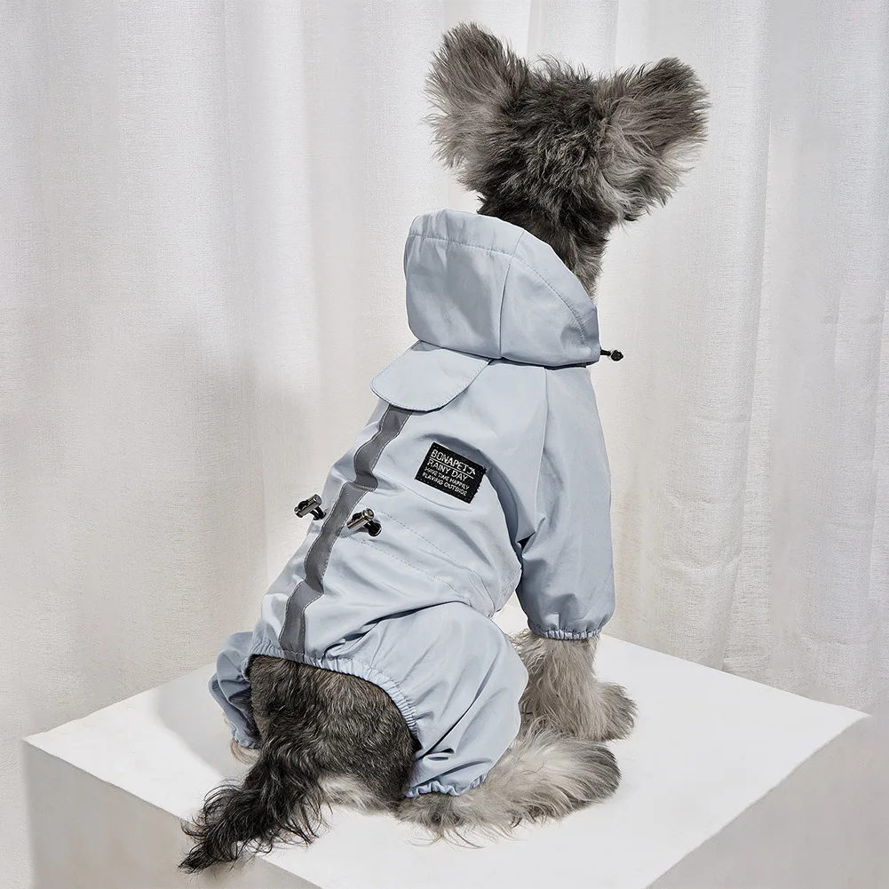 Impermeable Dog Clothes Jacket Waterproof Mesh Breathable Sweat-Absorbent Reflective Dog Raincoat Coat Four-legged Raincoat
Impermeable Dog Clothes Jacket Waterproof Mesh Breathable Sweat-Absorbent Reflective Dog Raincoat Coat Four-legged Raincoat