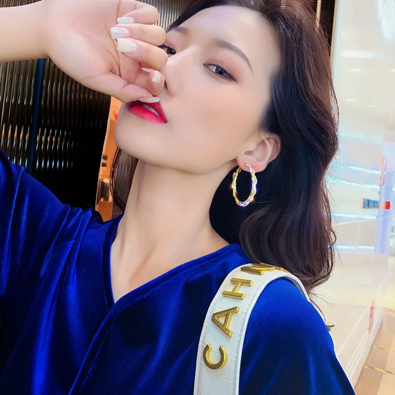 Sparkle Hoop Earrings for Women,Round Hoops Crystal Zircon Earrings,Fashion Simple Hoop Zircon Earrings,Jewelry Gift for Her
Sparkle Hoop Earrings for Women,Round Hoops Crystal Zircon Earrings,Fashion Simple Hoop Zircon Earrings,Jewelry Gift for Her
