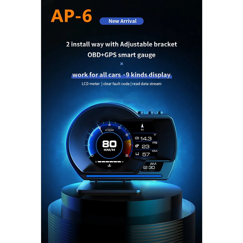 2022 New Head Up Display Auto Display OBD2+GPS Smart Car HUD Gauge Digital Odometer Security Alarm Water&Oil Temp RPM
2022 New Head Up Display Auto Display OBD2+GPS Smart Car HUD Gauge Digital Odometer Security Alarm Water&Oil Temp RPM