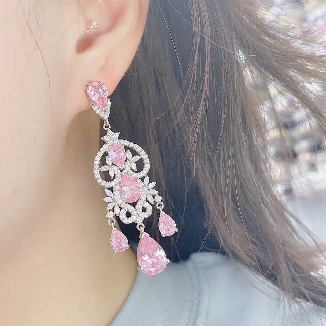 Trendy Water Drop Earring For Women Wedding Cubic Zirconia Dubai Bridal Earrings Costume Jewelry Summer Party E5467
Trendy Water Drop Earring For Women Wedding Cubic Zirconia Dubai Bridal Earrings Costume Jewelry Summer Party E5467