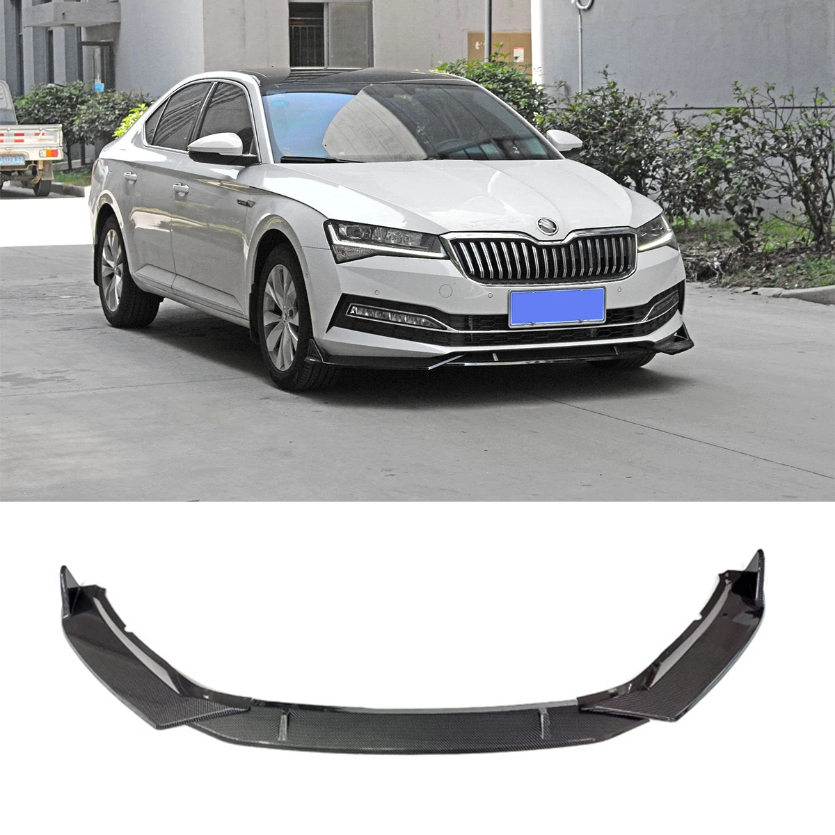For Skoda Superb 2019-2020 Front Bumper Lip Spoiler Lower Side Splitters Body Kit Guard Black Carbon Fiber Look Car Accessories
For Skoda Superb 2019-2020 Front Bumper Lip Spoiler Lower Side Splitters Body Kit Guard Black Carbon Fiber Look Car Accessories