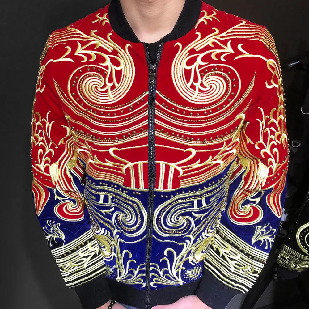 2022 Fall Fashion Stage Suit Men Party Suit Embroidery Blazer Slim Fit Jacket Singer Coat Performer Coat Drama Costume Blazer
2022 Fall Fashion Stage Suit Men Party Suit Embroidery Blazer Slim Fit Jacket Singer Coat Performer Coat Drama Costume Blazer