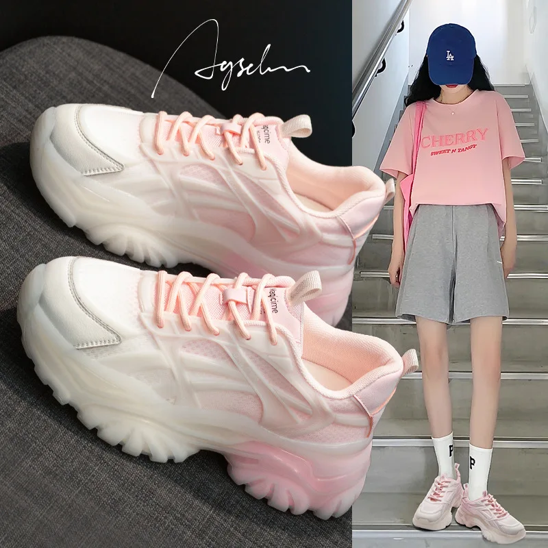 Autumn Women's Dad Shoes Color Thick Bottom Casual Sports Shoes Women's Breathable And Comfortable Women Ankle Vulcanized Shoes
Autumn Women's Dad Shoes Color Thick Bottom Casual Sports Shoes Women's Breathable And Comfortable Women Ankle Vulcanized Shoes
