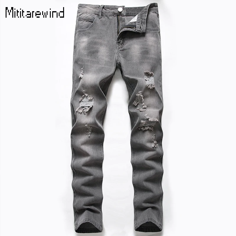 American Gray Jeans for Men High Street Casual Ripped Jeans Distressed Wash Mid Waist Straight Jeans Youth Fashion Man Pants Y2k
American Gray Jeans for Men High Street Casual Ripped Jeans Distressed Wash Mid Waist Straight Jeans Youth Fashion Man Pants Y2k