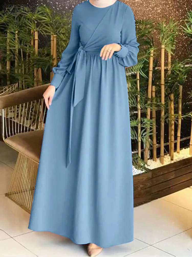 ZANZEA Women Spring Muslim Dress Dubai Abaya Turkey Kaftan O-Neck Full Sleeved Solid Tunic Robes Casual Elegant Islamic Dresses
ZANZEA Women Spring Muslim Dress Dubai Abaya Turkey Kaftan O-Neck Full Sleeved Solid Tunic Robes Casual Elegant Islamic Dresses