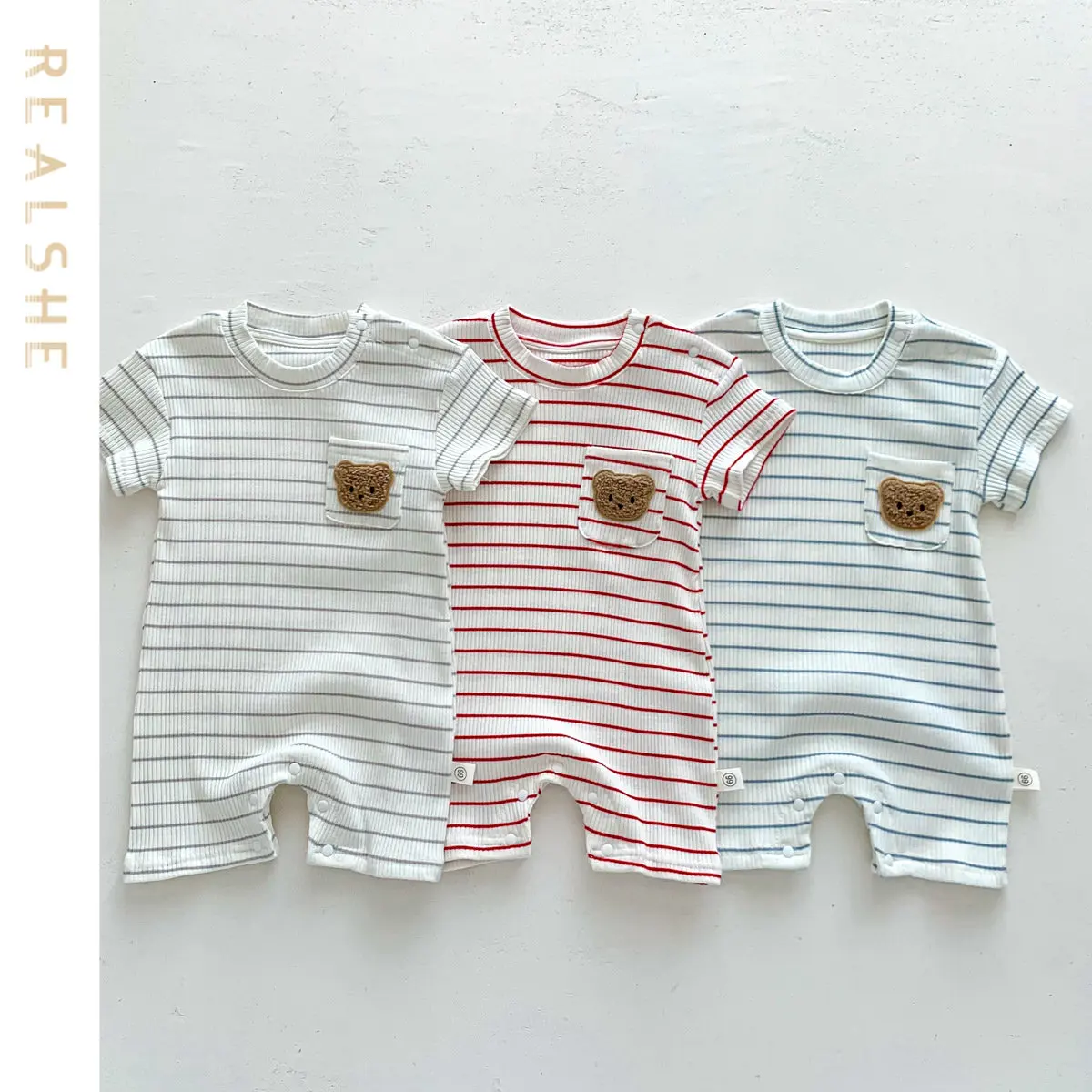 2023 Baby Rompers Infantil Jumpsuit Boy&girls Clothes Summer High Quality Striped Newborn Clothing Cartoon Costume
2023 Baby Rompers Infantil Jumpsuit Boy&girls Clothes Summer High Quality Striped Newborn Clothing Cartoon Costume