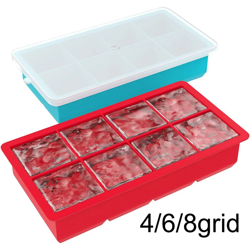 Форма для льда, силиконовая форма, квадратная форма, 5 см, большой размер, лоток для льда, не содержит Бисфенол А, Штабелируемая Гибкая безопа... 
Форма для льда, силиконовая форма, квадратная форма, 5 см, большой размер, лоток для льда, не содержит Бисфенол А, Штабелируемая Гибкая безопа...