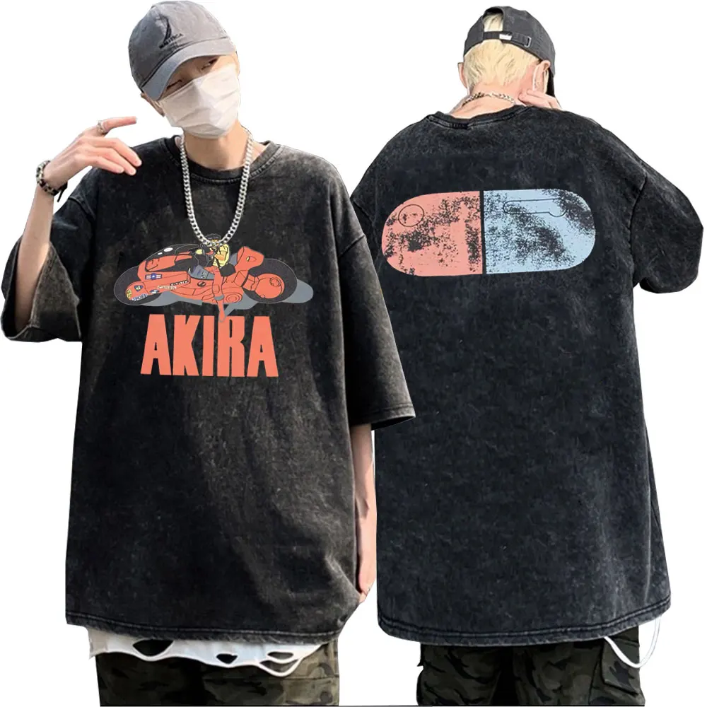 Wash Vintage Black Anime Neo Tokyo Akira Movie Science Fiction Shotaro Kaneda Tshirt Men Women Manga High Quality Pritn T shirts
Wash Vintage Black Anime Neo Tokyo Akira Movie Science Fiction Shotaro Kaneda Tshirt Men Women Manga High Quality Pritn T shirts