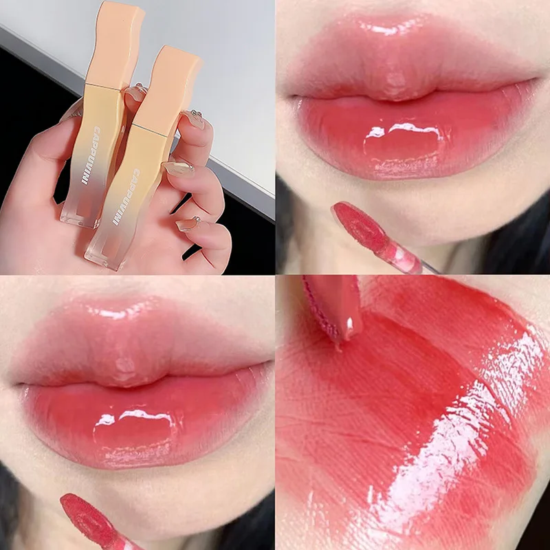 Cappuvini Clear Water Glazed Lip Glaze Mirror Glass Lipstick Milk Tea Lip Tint Waterproof Long Lasting Lip Gloss Plumper Makeup
Cappuvini Clear Water Glazed Lip Glaze Mirror Glass Lipstick Milk Tea Lip Tint Waterproof Long Lasting Lip Gloss Plumper Makeup