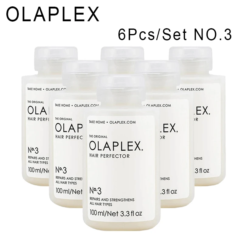 6Pcs Olaplex No. 3 Hair Perfector Strengthens All Hair Repairing Treatment Structure Restorer Hair Mask Care Products 100ml
6Pcs Olaplex No. 3 Hair Perfector Strengthens All Hair Repairing Treatment Structure Restorer Hair Mask Care Products 100ml