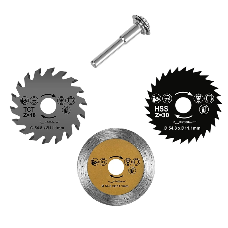Hot Circular Saw Blade Set 4Pcs HSS Mini Wood Circular Saw Blade Cutting Blade Rotary Tool Cutting Disc With Shank Mandrel
Hot Circular Saw Blade Set 4Pcs HSS Mini Wood Circular Saw Blade Cutting Blade Rotary Tool Cutting Disc With Shank Mandrel