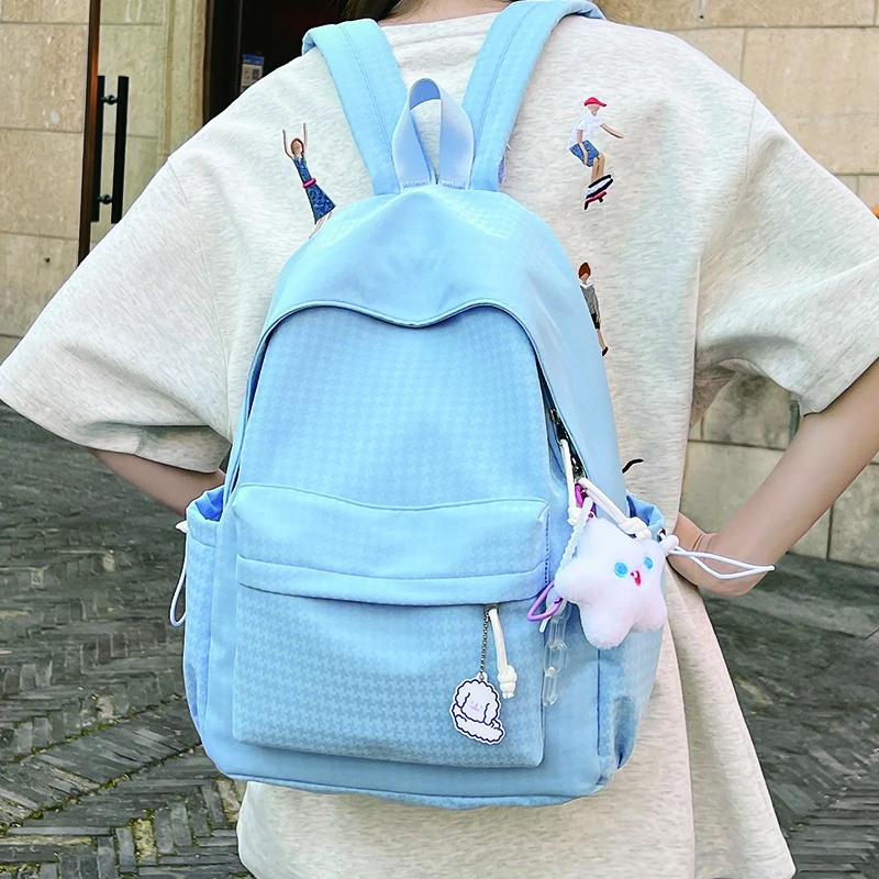 2023 New Women's Nylon Backpack for Cute Girls Solid Color School Bag High Quality Female Travel Rucksack Ladies Canvas Mochila
2023 New Women's Nylon Backpack for Cute Girls Solid Color School Bag High Quality Female Travel Rucksack Ladies Canvas Mochila