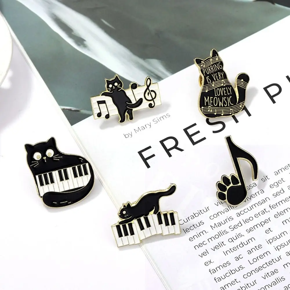 Cartoon Cat Enamel Pins Piano Kitten Note Brooch Animal Brooches for Kids Friends Bag Clothes Lapel Pin Jewelry Gift
Cartoon Cat Enamel Pins Piano Kitten Note Brooch Animal Brooches for Kids Friends Bag Clothes Lapel Pin Jewelry Gift