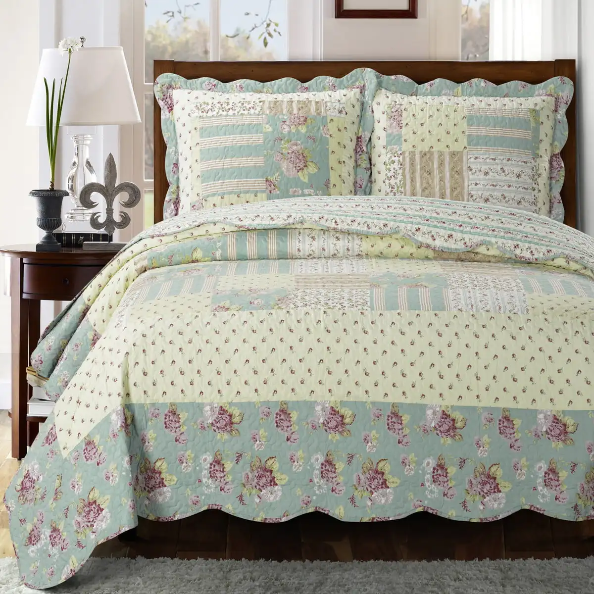 Annabel Oversize Coverlet Wrinkle-Free & Easy Care Set Reversible Quilt Bedding Set Queen
Annabel Oversize Coverlet Wrinkle-Free & Easy Care Set Reversible Quilt Bedding Set Queen