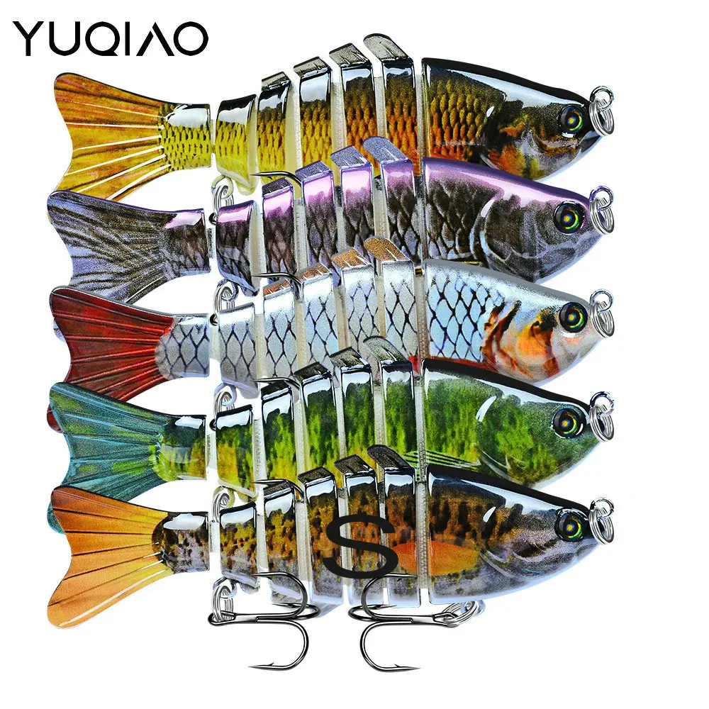 Joint Bait 15.5g 100mm Fishing lure 6# Hook 1-3M Wobblers Multi Jointed Section Hard Bait YUQIAO Pike Bass Carp Fishing Lures
Joint Bait 15.5g 100mm Fishing lure 6# Hook 1-3M Wobblers Multi Jointed Section Hard Bait YUQIAO Pike Bass Carp Fishing Lures