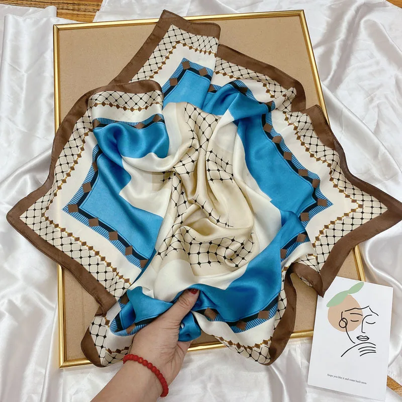 70*70cm Women Hair Scarf Shawl Wrap Headband Hijab Lady Square girl silk Scarves Luxury Brand Satin Neck Tie Soft Female Foulard
70*70cm Women Hair Scarf Shawl Wrap Headband Hijab Lady Square girl silk Scarves Luxury Brand Satin Neck Tie Soft Female Foulard