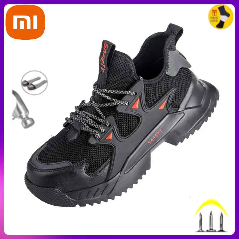 Xiaomi Men Work Safety Shoes Steel Toe Construction Boots Sneakers Breathable Lightweight Indestructible Shoes Male Footwear
Xiaomi Men Work Safety Shoes Steel Toe Construction Boots Sneakers Breathable Lightweight Indestructible Shoes Male Footwear
