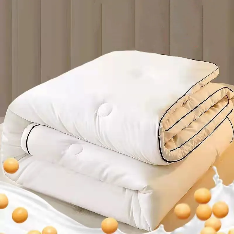 Quilt Soybean Fiber Comforter Twin Size Solid Warm Duvet Spring And Autumn Summer Queen Bed Set
Quilt Soybean Fiber Comforter Twin Size Solid Warm Duvet Spring And Autumn Summer Queen Bed Set
