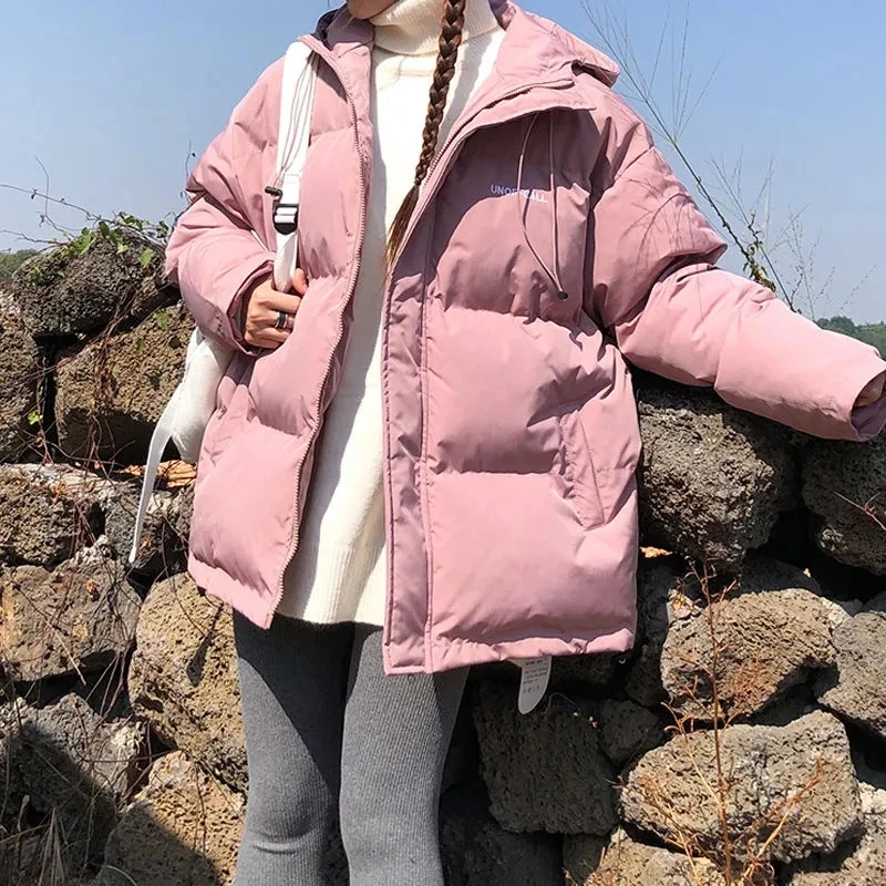 Down Cotton Jacket Women Autumn Winter 2023 New Korean Hooded Cotton Coat Fashion Casual Version Loose Solid Color Parkas Womens
Down Cotton Jacket Women Autumn Winter 2023 New Korean Hooded Cotton Coat Fashion Casual Version Loose Solid Color Parkas Womens