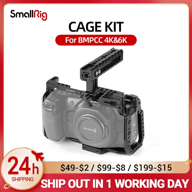 Комплект клетки SmallRig BMPCC 4 K для карманной кинокамеры Blackmagic Design 4 K BMPCC 4 K / BMPCC 6K поставляется с НАТО ручным креплением SSD
Комплект клетки SmallRig BMPCC 4 K для карманной кинокамеры Blackmagic Design 4 K BMPCC 4 K / BMPCC 6K поставляется с НАТО ручным креплением SSD