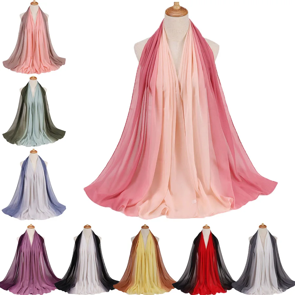 180*70cm Gradient Bubble Muslim Chiffon Hijab Scarf Women Fashion Islamic Arab Shawl Wrap Head Scarves Ready To Wear Headscarf 
180*70cm Gradient Bubble Muslim Chiffon Hijab Scarf Women Fashion Islamic Arab Shawl Wrap Head Scarves Ready To Wear Headscarf
