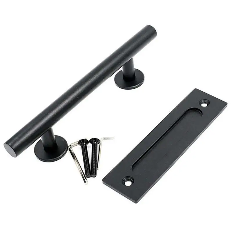 Sliding Barn Door Handle 12inch Heavy Duty Pull And Flush Handle Matte Black Door Hardware Set Rustic Handle For Furniture Patio
Sliding Barn Door Handle 12inch Heavy Duty Pull And Flush Handle Matte Black Door Hardware Set Rustic Handle For Furniture Patio
