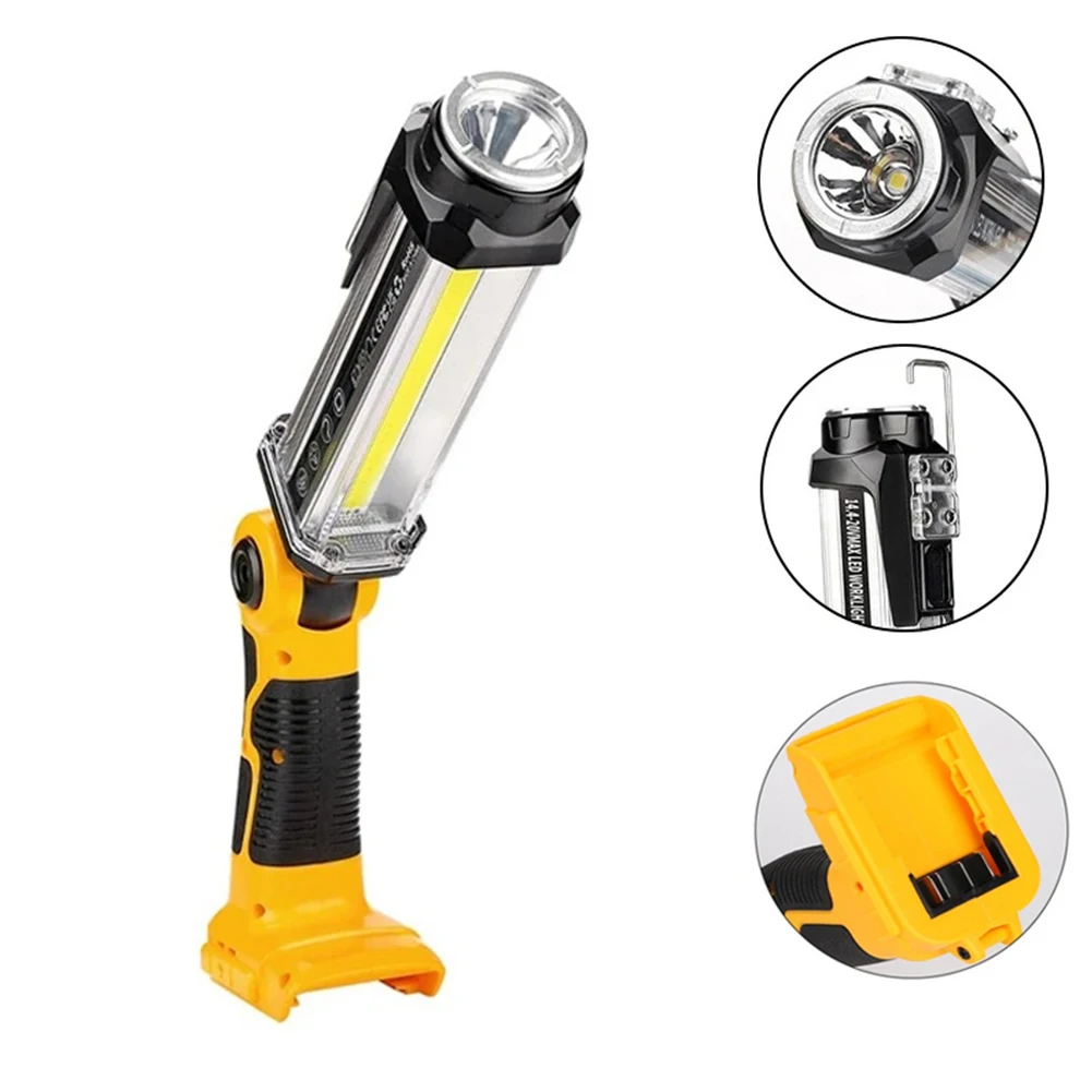 LED Work Light For 18V 20V Lithium Battery 2000LM Handled Cordless USB Flashlight Portable Lamp Lantern
LED Work Light For 18V 20V Lithium Battery 2000LM Handled Cordless USB Flashlight Portable Lamp Lantern
