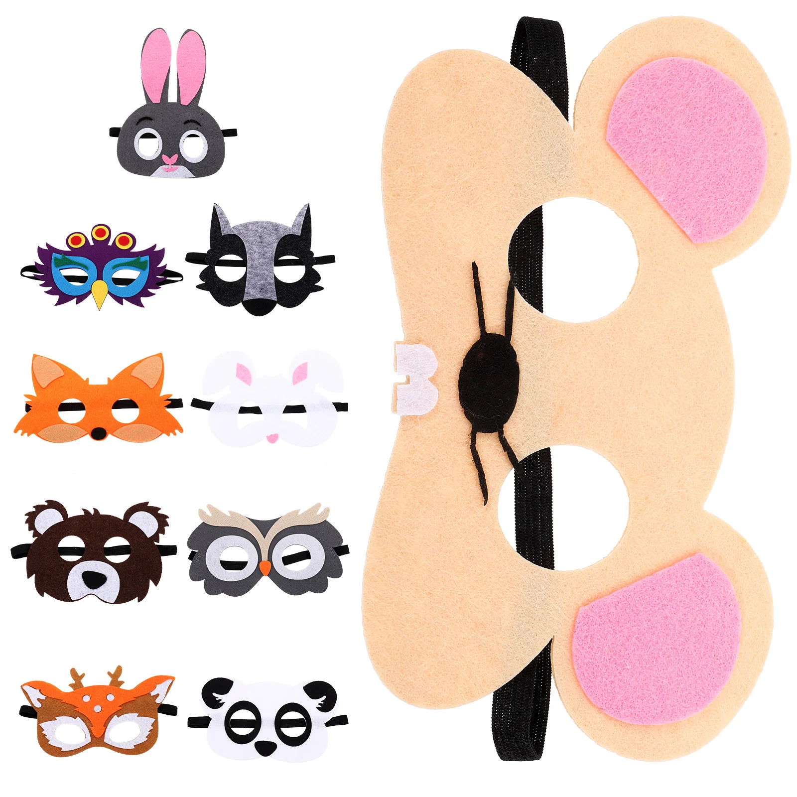 10 Pcs Animal Mask Decoration Cosplay Masks Cute Jungle Cartoon Party Non-woven Fabric Lovely
10 Pcs Animal Mask Decoration Cosplay Masks Cute Jungle Cartoon Party Non-woven Fabric Lovely
