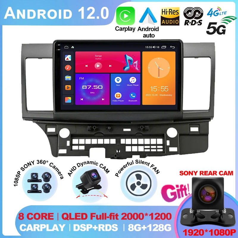 Android 12 2Din For Mitsubishi Lancer 2007-2012 4G Car Stereo Radio Multimedia Video Player Navigation GPS Carplay
Android 12 2Din For Mitsubishi Lancer 2007-2012 4G Car Stereo Radio Multimedia Video Player Navigation GPS Carplay
