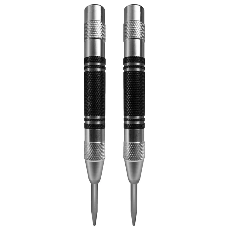 Automatic Center Punch 5 Inch Spring Loaded Center Punch Adjustable Tension Punch Tool For Metal Wood Glass 2 Pcs 
Automatic Center Punch 5 Inch Spring Loaded Center Punch Adjustable Tension Punch Tool For Metal Wood Glass 2 Pcs