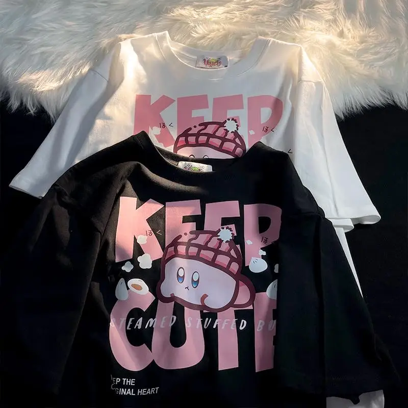 Kawaii Anime Figure Kirby Short-Sleeved T-Shirt Clothes Cartoon Cute Summer Pure Cotton Couple Clothes Half Sleeve Top Girl Gift
Kawaii Anime Figure Kirby Short-Sleeved T-Shirt Clothes Cartoon Cute Summer Pure Cotton Couple Clothes Half Sleeve Top Girl Gift