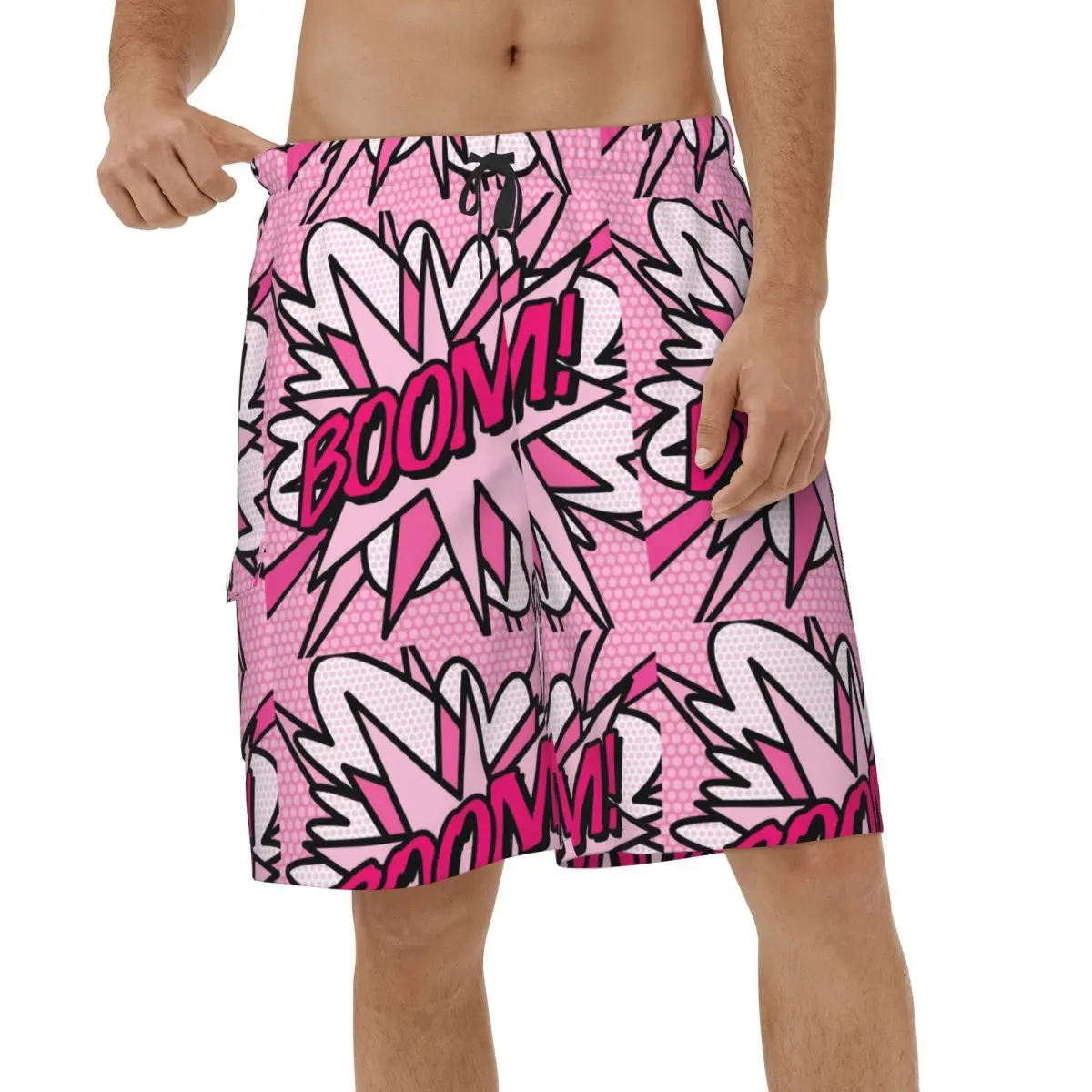Summer BOOM Pink Comic Book Pop Men 3D Printed Beach Shorts Running Board Shorts Streetwear Swimsuits Quick Dry Board Shorts
Summer BOOM Pink Comic Book Pop Men 3D Printed Beach Shorts Running Board Shorts Streetwear Swimsuits Quick Dry Board Shorts