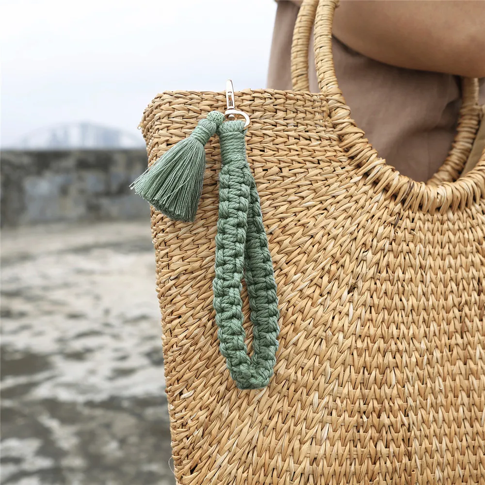 Cotton Rope Wristlet Braided Keychain With Lobster Claw Boho Unisex Hand Weaving Car Bag Pendents Lanyard Strap Jewelry Gift 
Cotton Rope Wristlet Braided Keychain With Lobster Claw Boho Unisex Hand Weaving Car Bag Pendents Lanyard Strap Jewelry Gift