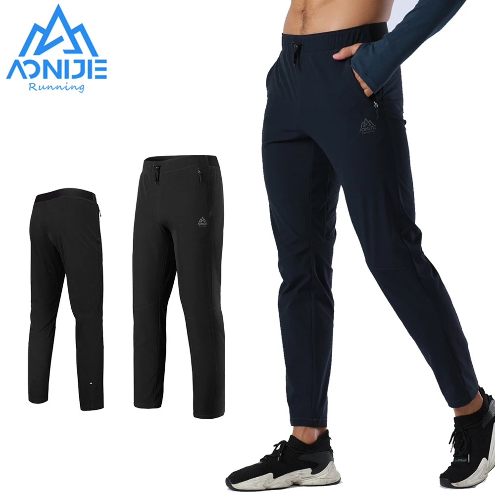 Мужские спортивные штаны AONIJIE FM5140, полуэластичные штаны с микроснарядами для отдыха, ежедневного бега, фитнеса, спортзала