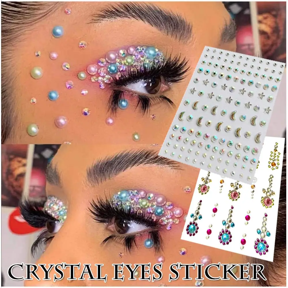 Crystal Eyes Sticker Eyes Makeup Face Sticker Jewelry Temporary Tattoo Stickers Eyeliner Diamond Makeup
Crystal Eyes Sticker Eyes Makeup Face Sticker Jewelry Temporary Tattoo Stickers Eyeliner Diamond Makeup