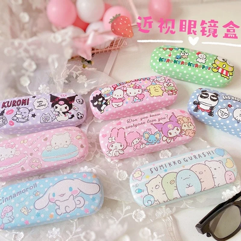 Hello Kitty New Glasses Case Sanrio Anime My Melody Kuromi Cinnamoroll Girl Cute Cartoon Glasses Storage Box Dustproof Kids Gift
Hello Kitty New Glasses Case Sanrio Anime My Melody Kuromi Cinnamoroll Girl Cute Cartoon Glasses Storage Box Dustproof Kids Gift