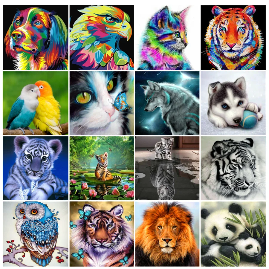 5D DIY Diamond Painting Animal Tiger Poodle Embroidery Cross Stitch Set Hand Inlaid Gifts Home Wall Children's Room Decoration 
5D DIY Diamond Painting Animal Tiger Poodle Embroidery Cross Stitch Set Hand Inlaid Gifts Home Wall Children's Room Decoration