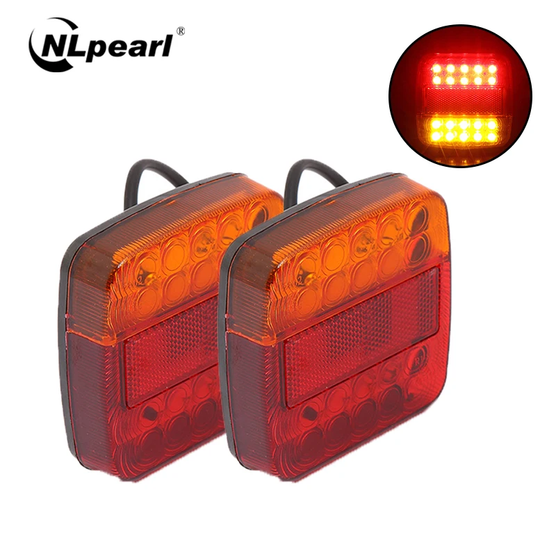 NLpearl Car 8/36LED Tail Light Brake Stop Turn Signal Indicator For Trailer Truck Boat Rear Lamps Car 12V 24V Warning led Lights
NLpearl Car 8/36LED Tail Light Brake Stop Turn Signal Indicator For Trailer Truck Boat Rear Lamps Car 12V 24V Warning led Lights