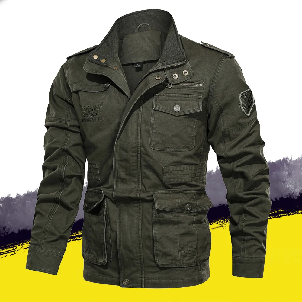 Autumn Winter Jacket Men Military Jacket Tactical Outwear Coat Mens Jacket Army Coat Multi-Pockets Slim Fit Plus Size 4XL 5XL
Autumn Winter Jacket Men Military Jacket Tactical Outwear Coat Mens Jacket Army Coat Multi-Pockets Slim Fit Plus Size 4XL 5XL