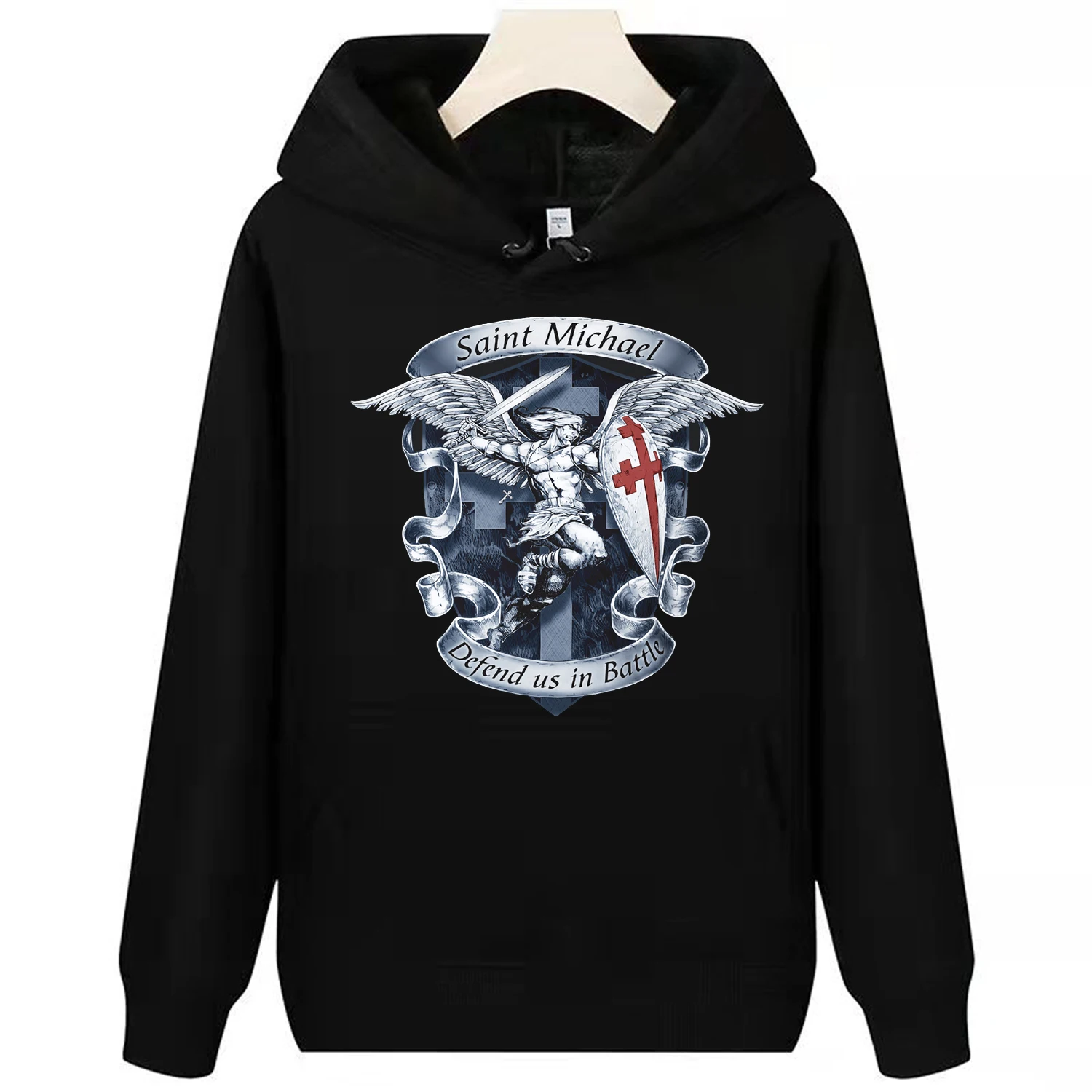 St Michael Defend Us In Battle The Archangel Catholic Religious Hoodie 100% Cotton Comfortable Casual Mens Fashion Streetwear
St Michael Defend Us In Battle The Archangel Catholic Religious Hoodie 100% Cotton Comfortable Casual Mens Fashion Streetwear