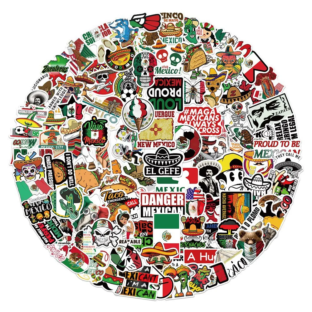 100 Mexican Folk Customs Stickers Graffiti Suitcase Suitcase Notebook Water Cup Cartoon Toy Waterproof Stickers
100 Mexican Folk Customs Stickers Graffiti Suitcase Suitcase Notebook Water Cup Cartoon Toy Waterproof Stickers